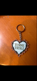 Femme fatale keychain