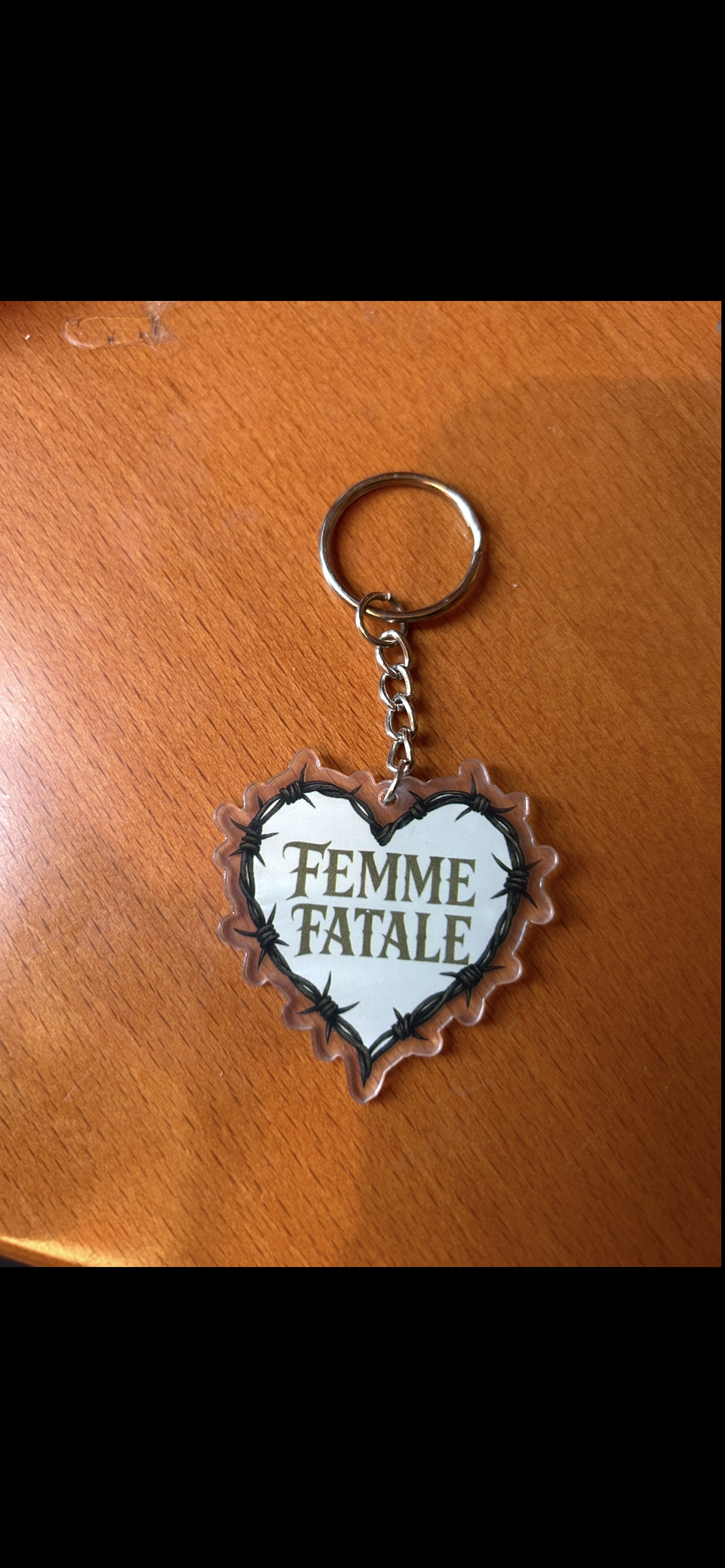 Femme fatale keychain