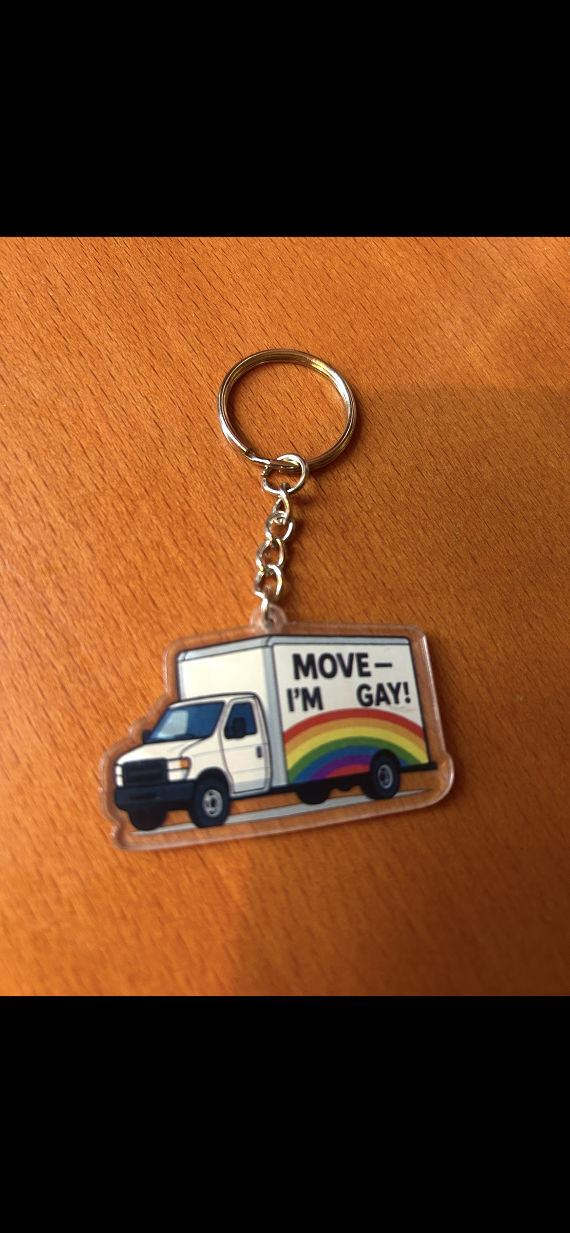 Move I’m gay uhaul keychain