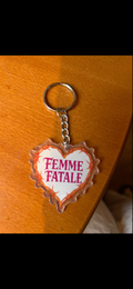 Femme fatale keychain