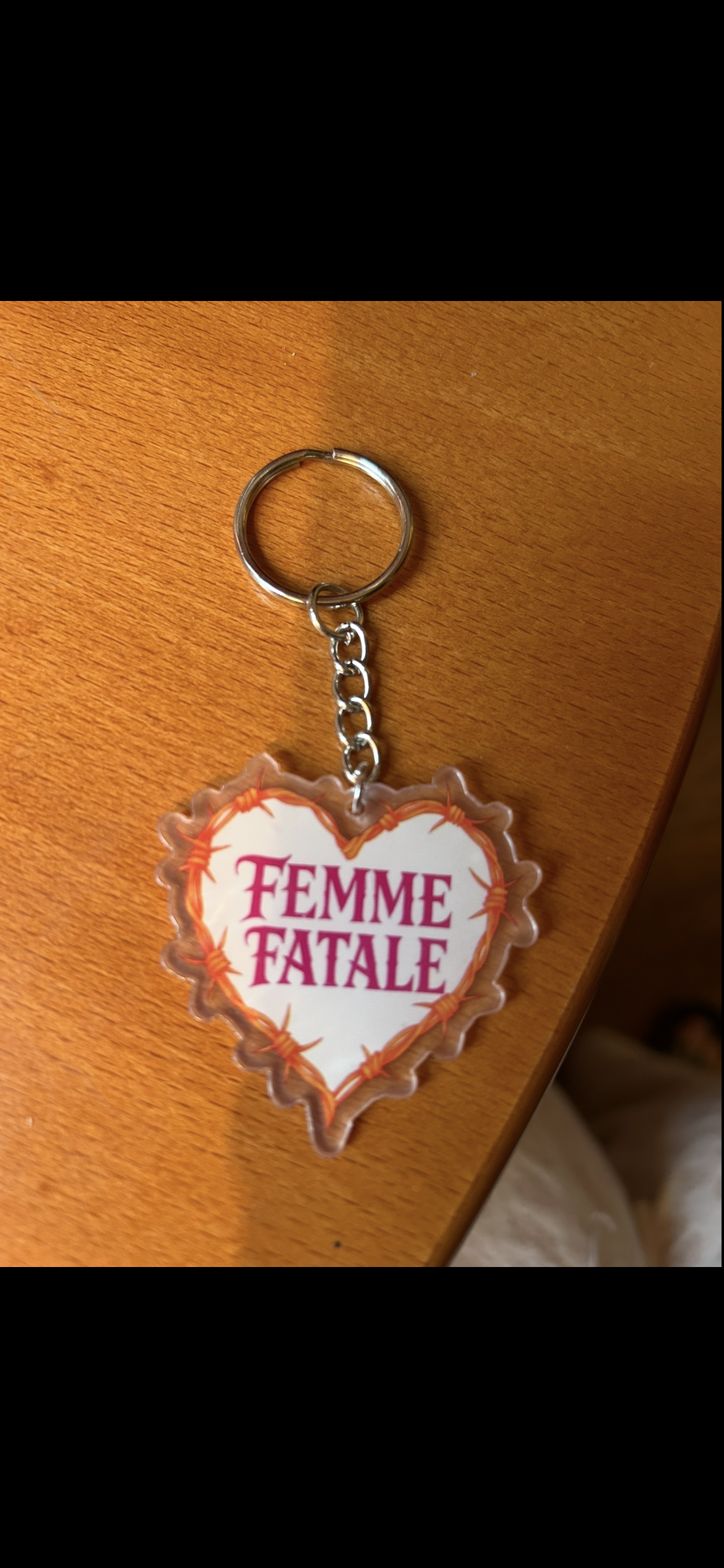 Femme fatale keychain