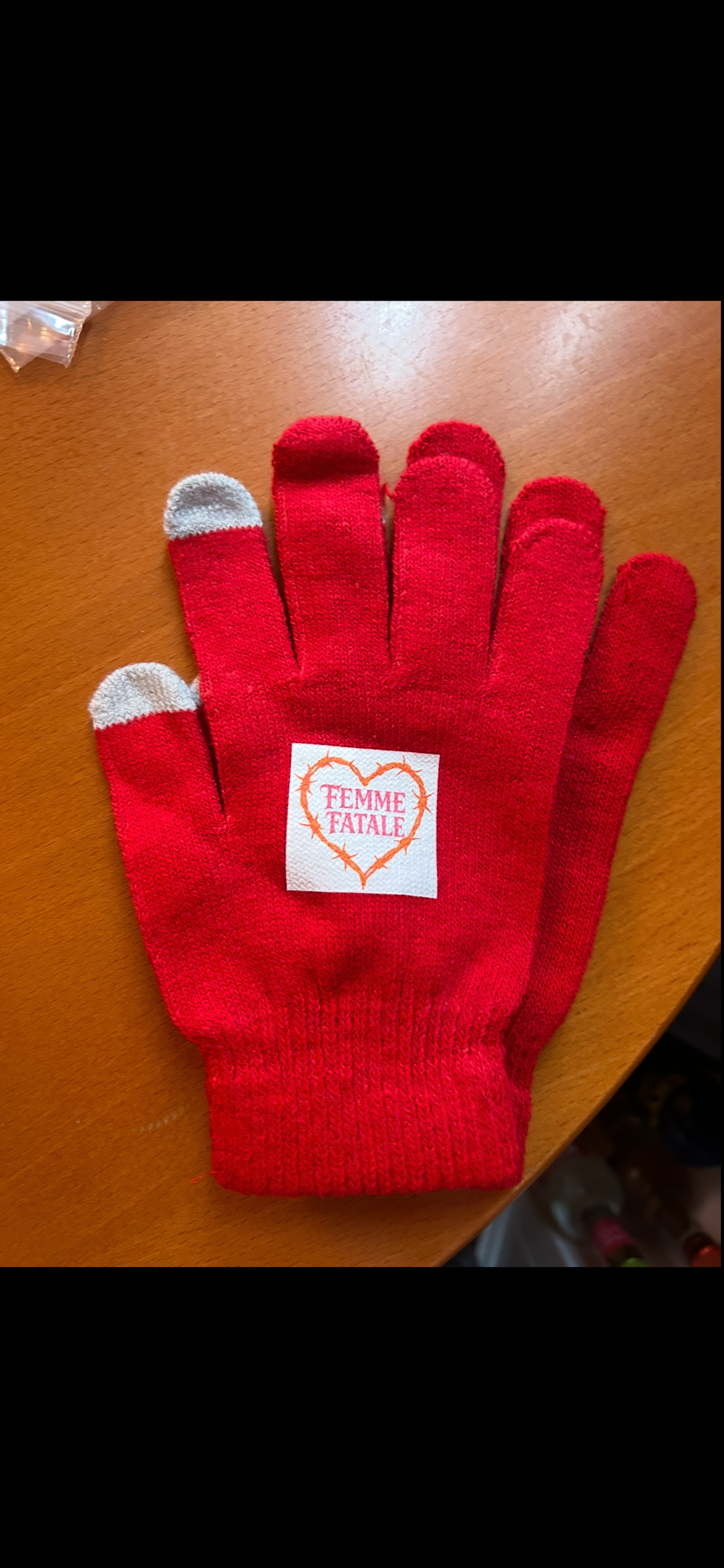 Femme fatale hat and glove set