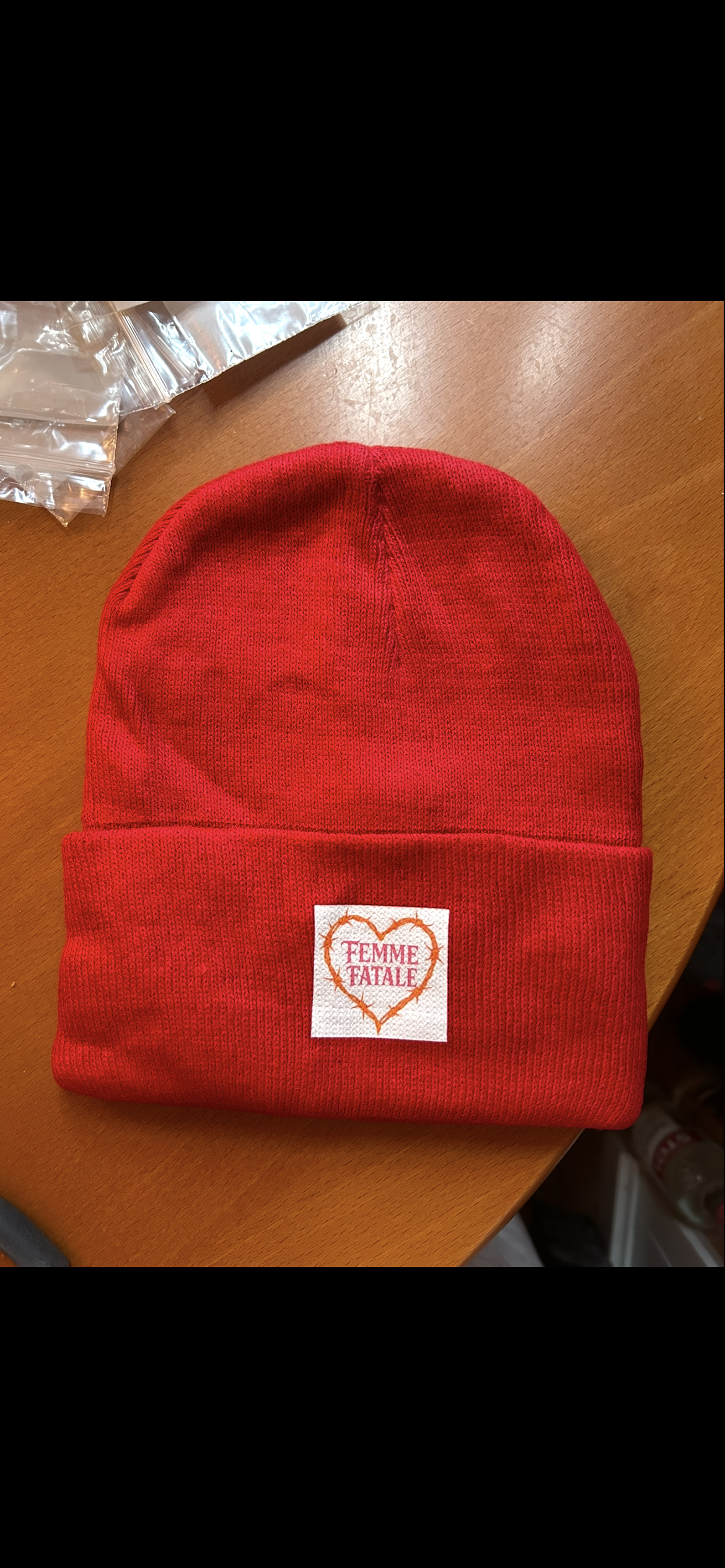 Femme fatale hat and glove set