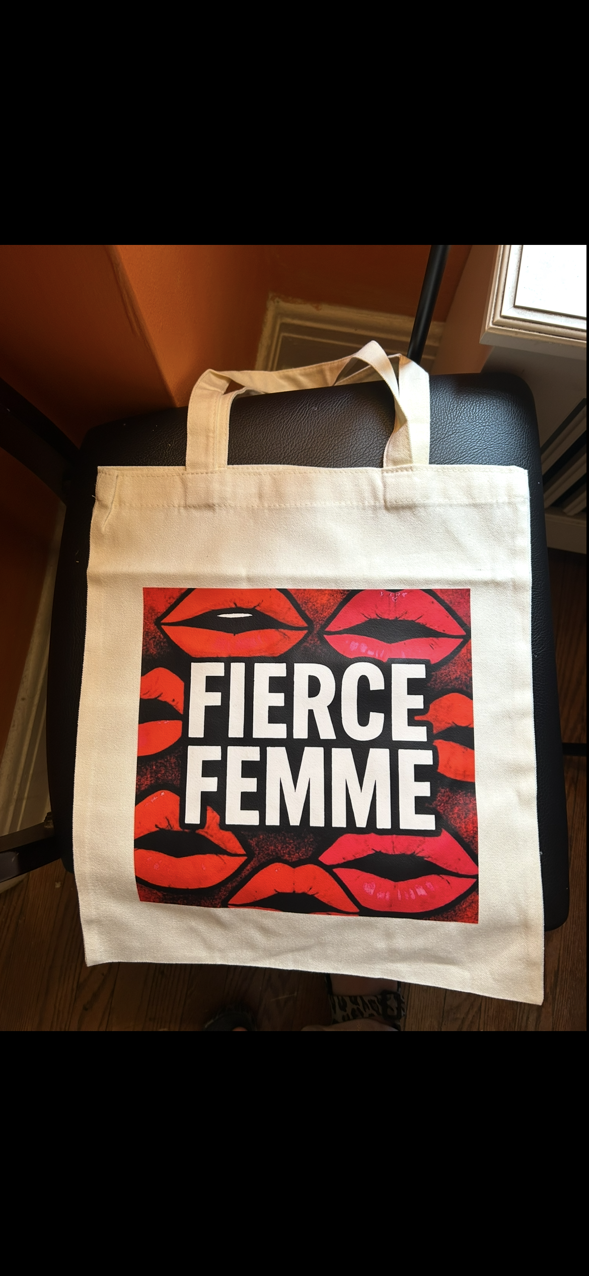 Fierce femme tote bag