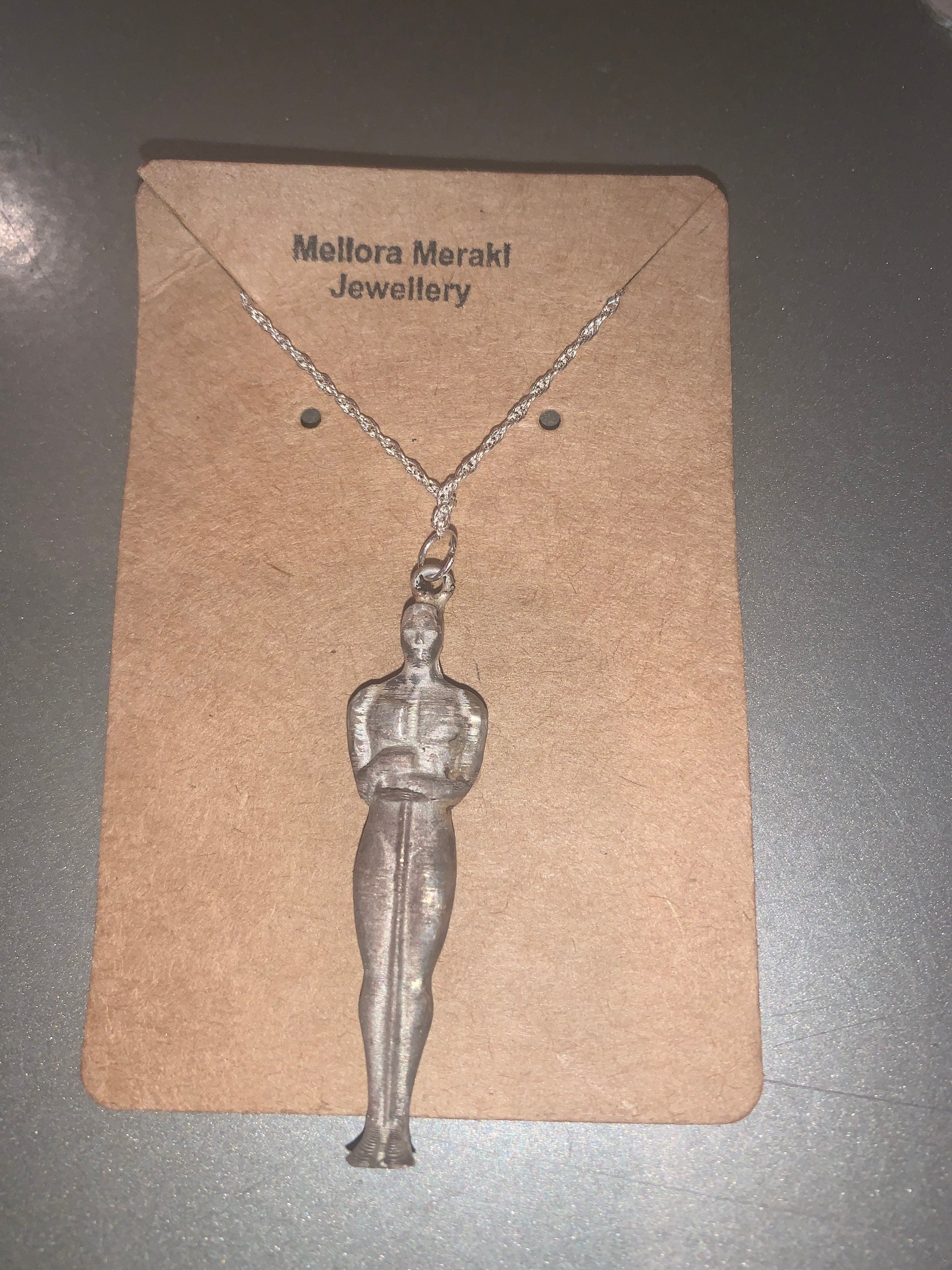 Sterling silver Oscar pendant