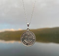 Sterling silver Newfoundland coin pendant