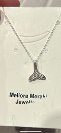 Mini whale tail pendant