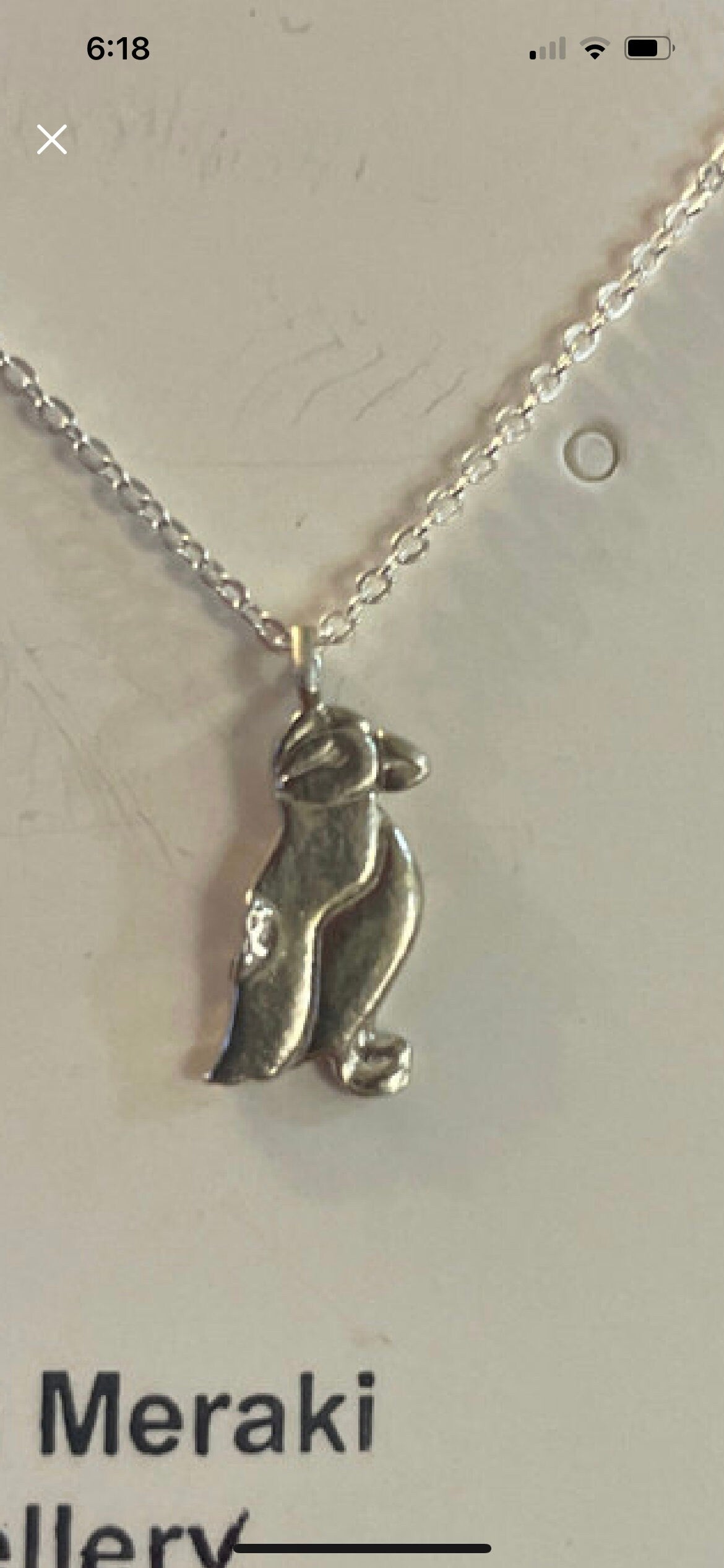 Sterling silver Newfoundland puffin necklace