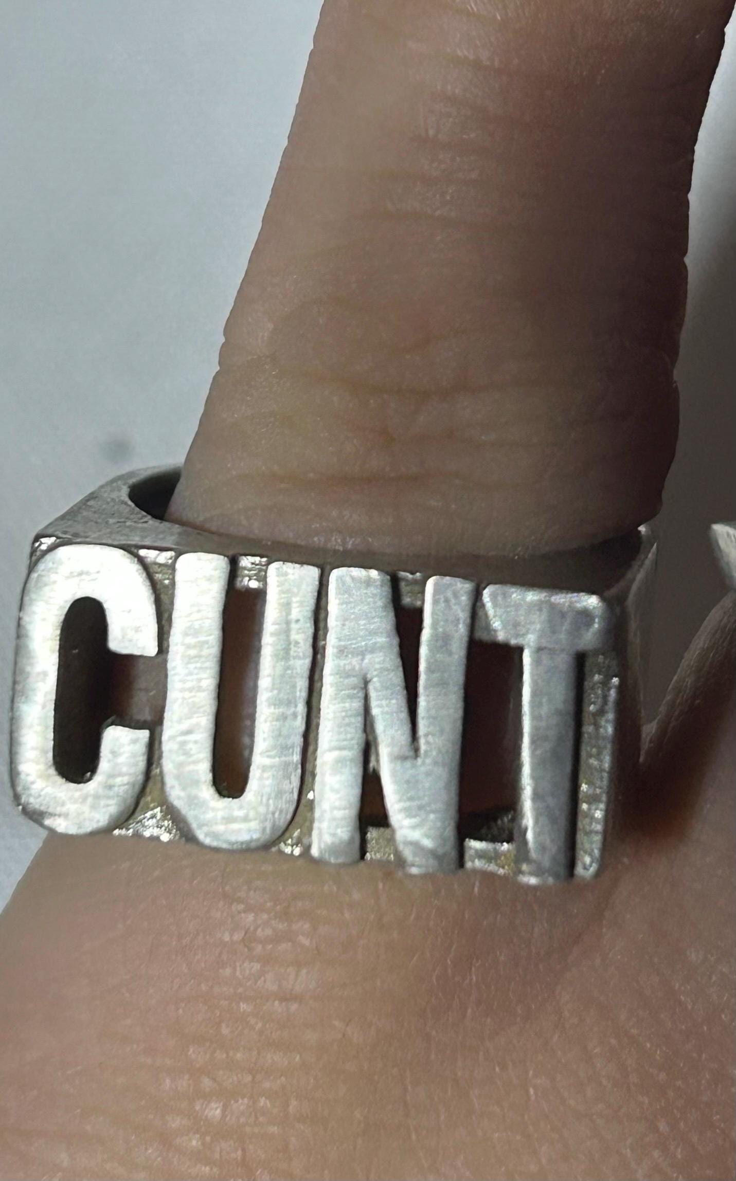 sterling silver Cunt ring