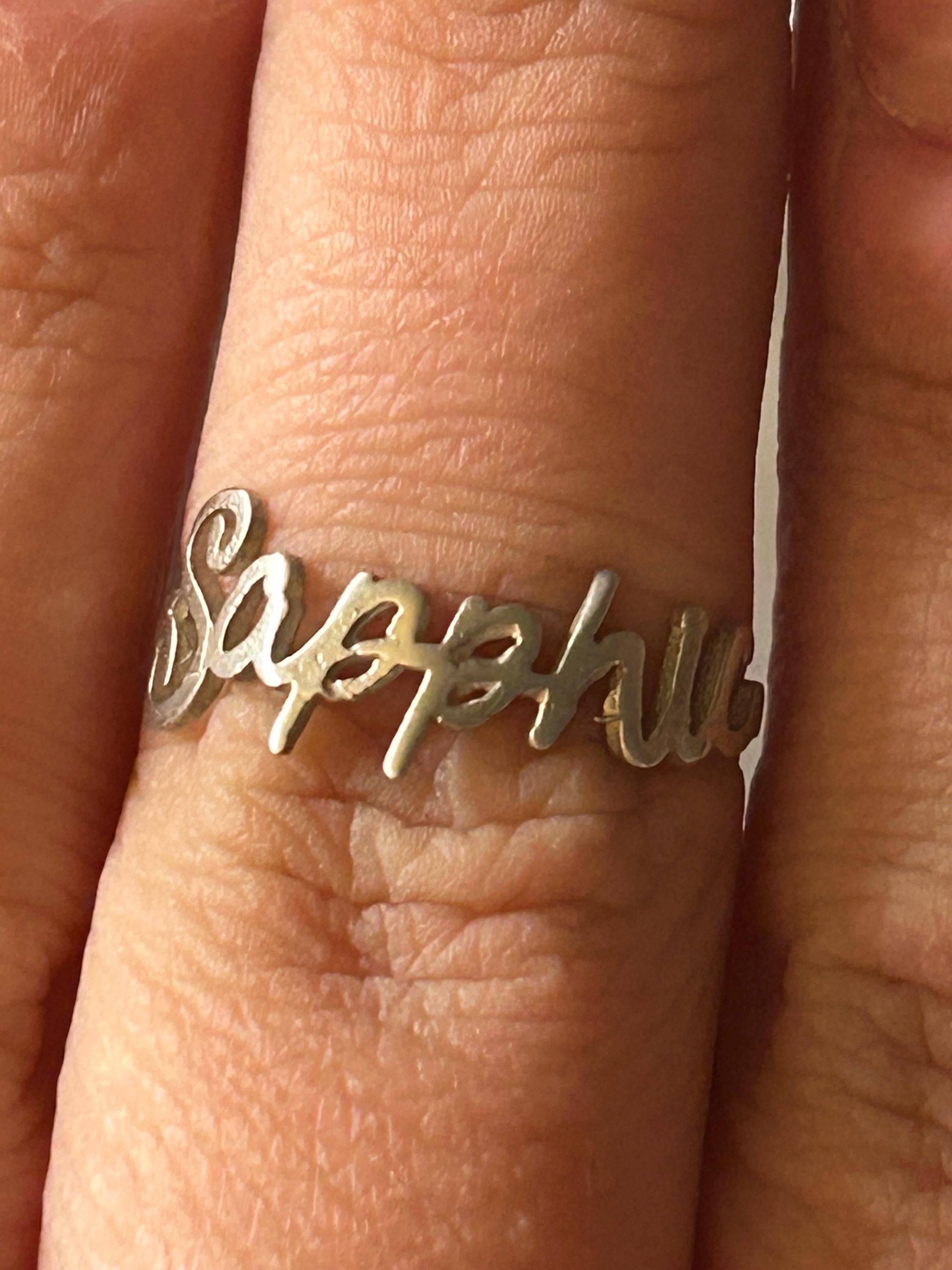 sterling silver sapphic lesbian ring