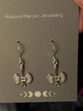 sterling silver Labrys earrings