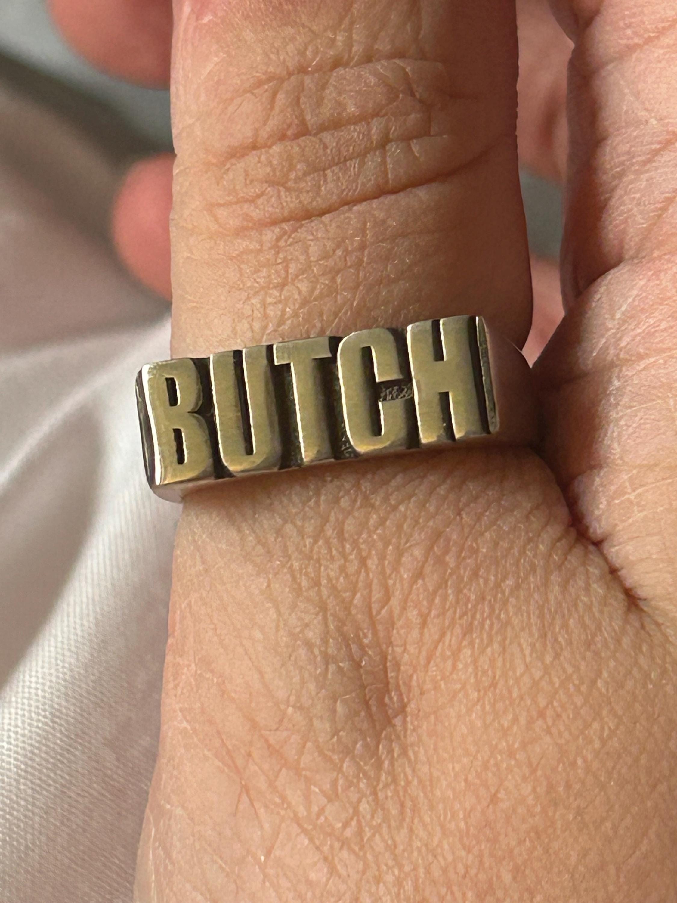 sterling silver butch lesbian ring