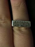sterling silver vagitarian lesbian ring