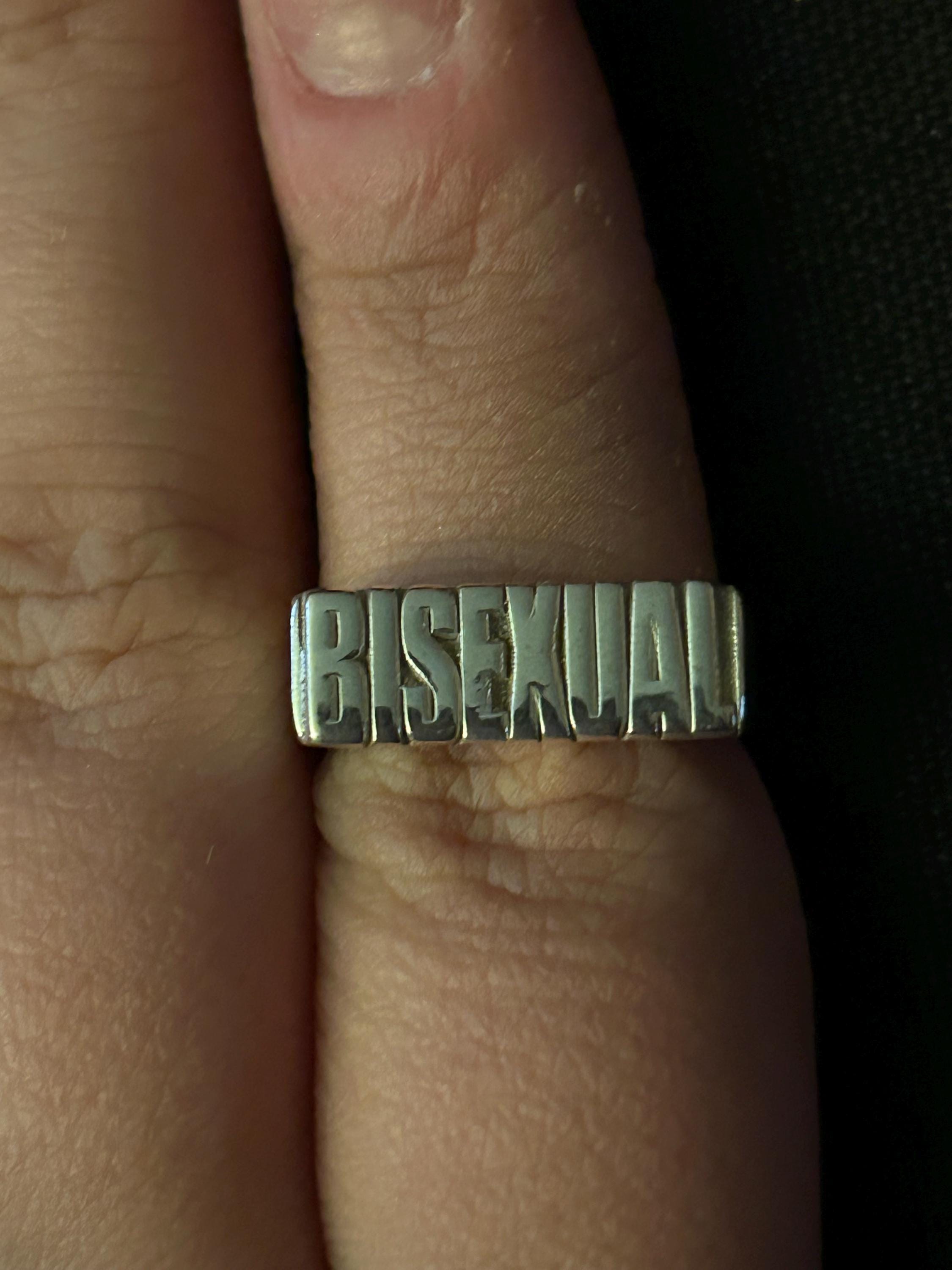 sterling silver bisexual ring