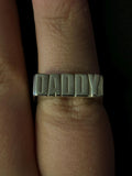 sterling silver daddy ring