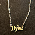 sterling silver dyke pendant necklace