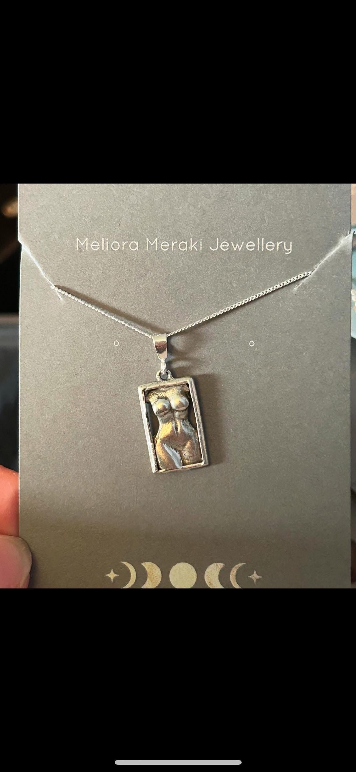 sterling silver venus female body lesbian necklace