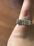 sterling silver sapphic lesbian ring