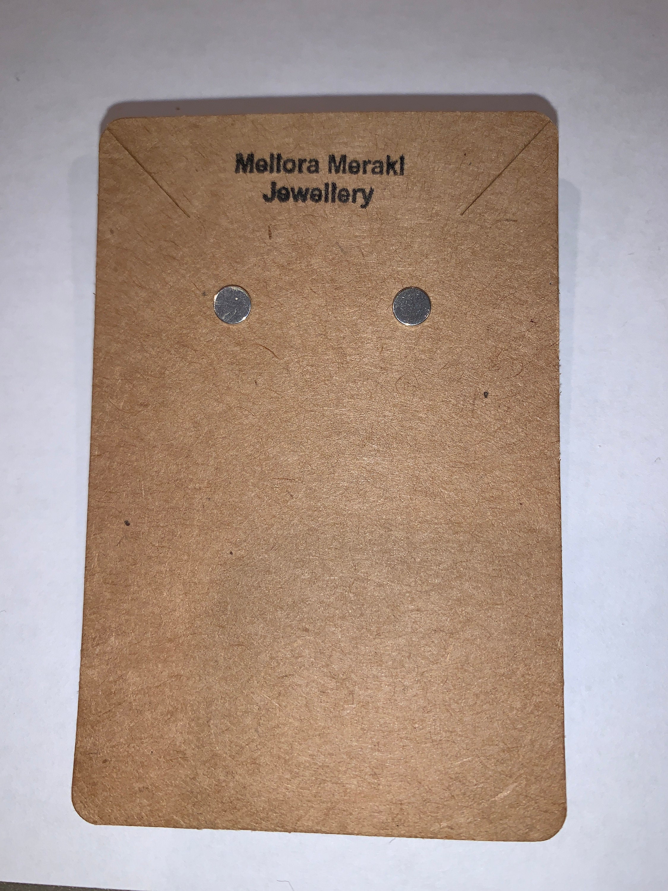 Sterling silver full moon earrings