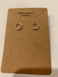 Sterling silver circle earrings