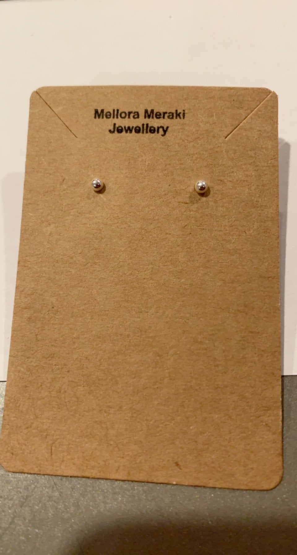 Sterling silver ball earrings