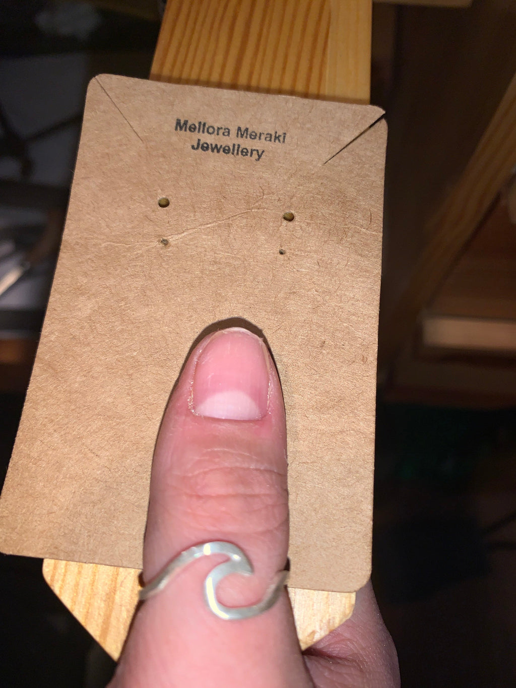 Sterling silver unsettled ring matte