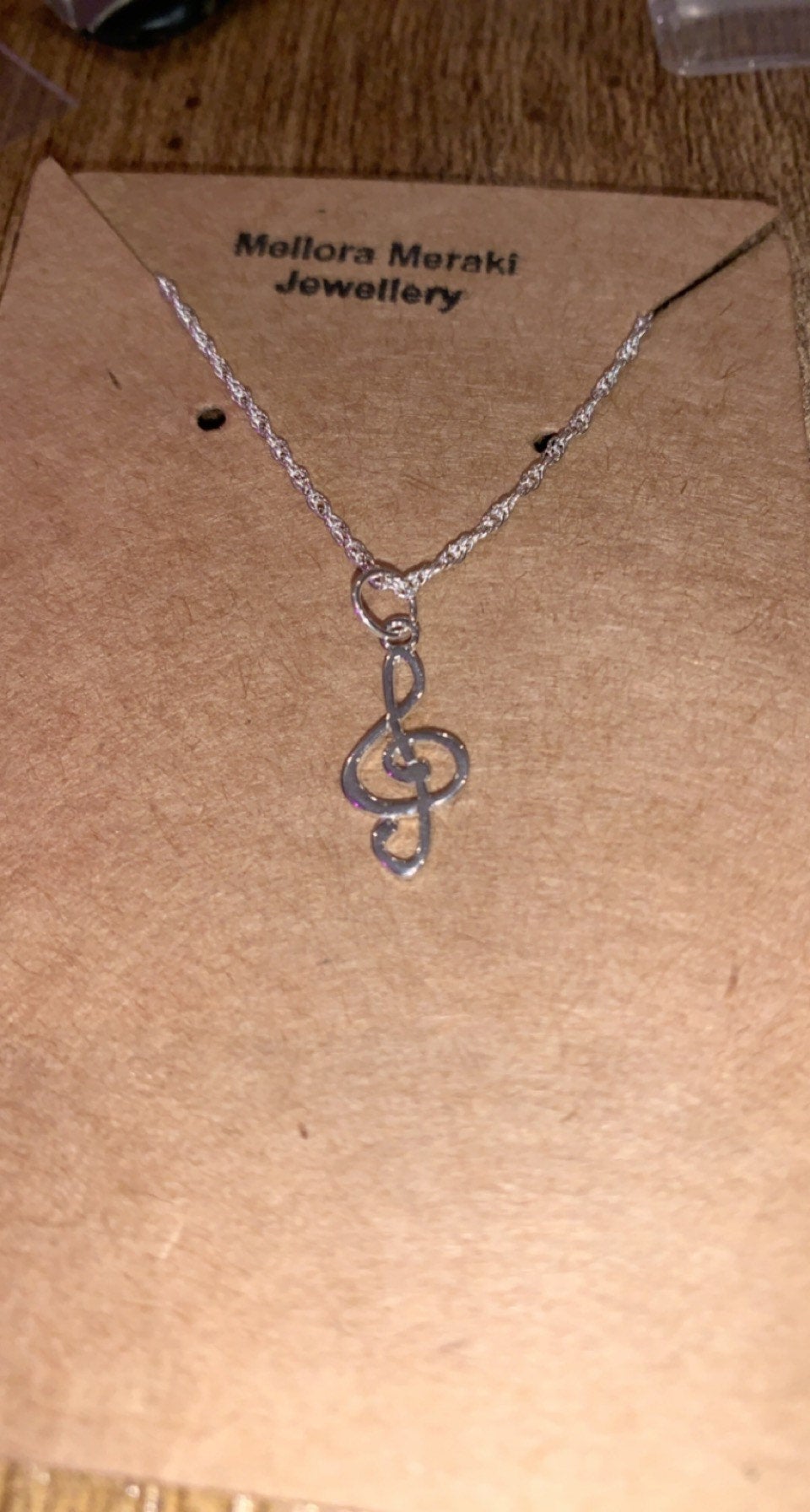 Sterling silver Treble pendant