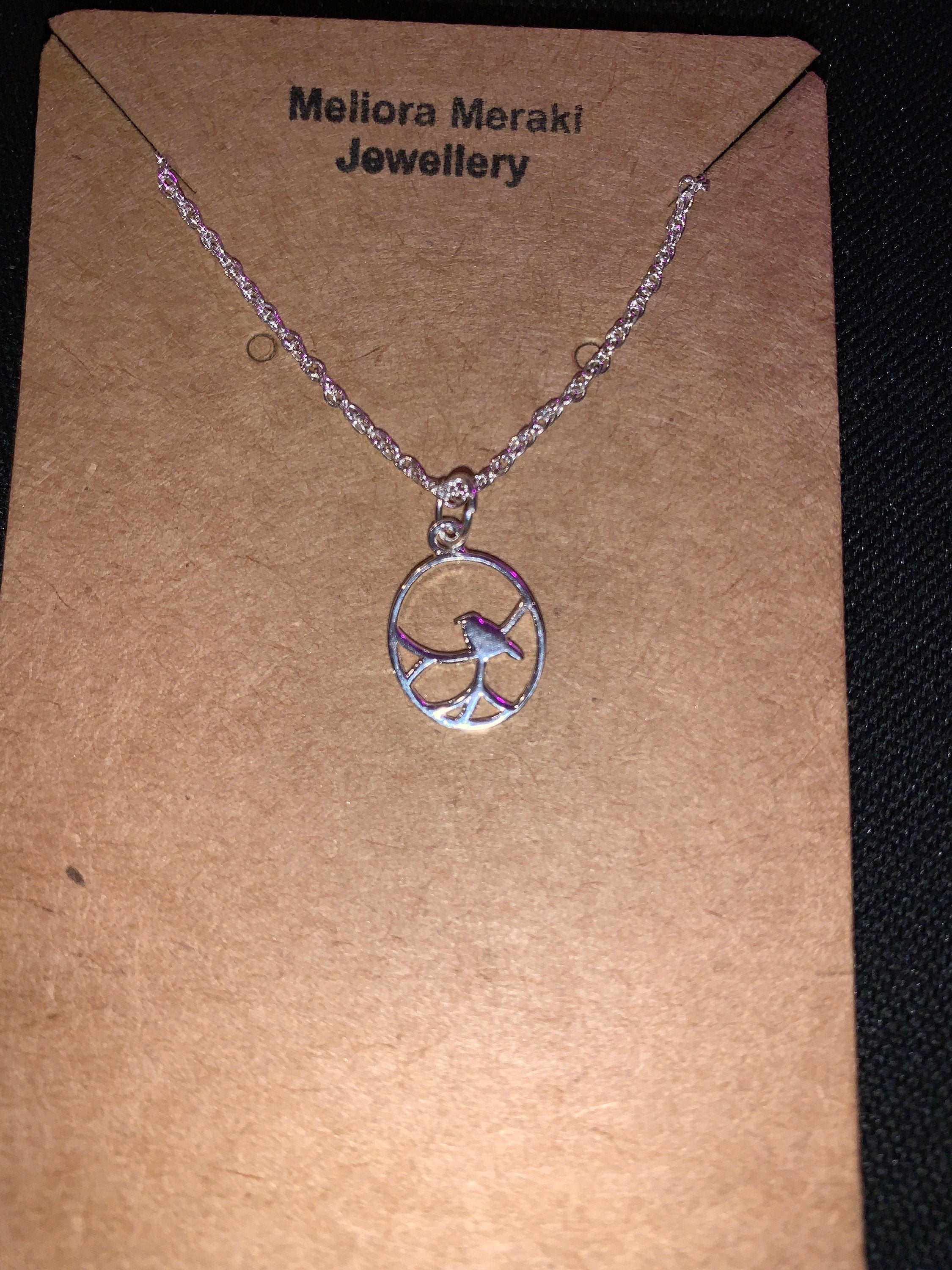 Sterling silver Serenity pendant