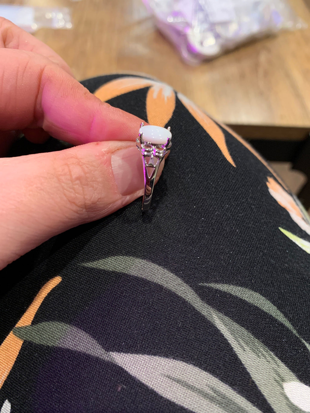 Sterling silver Laura ring