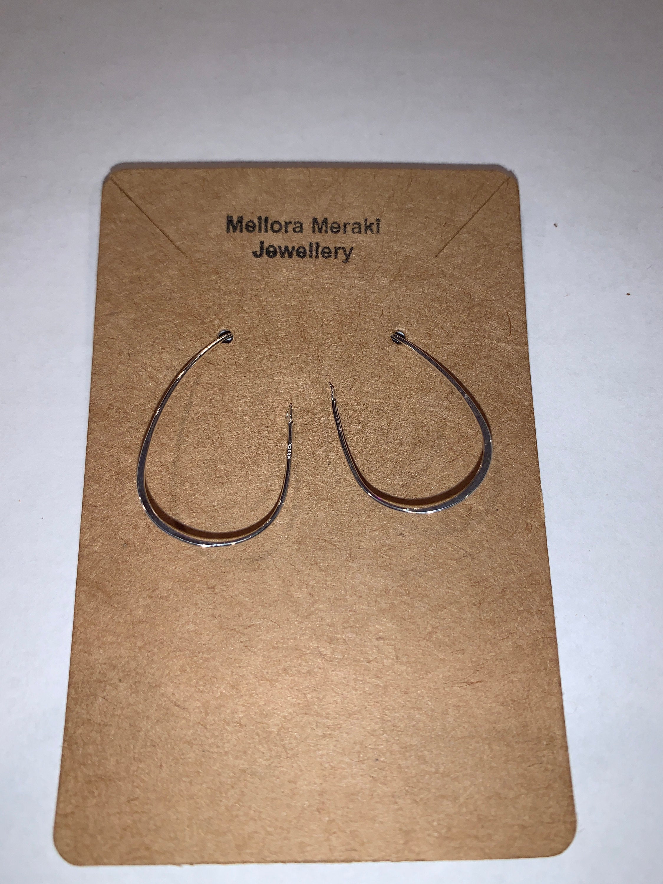 Sterling silver teardrop earrings