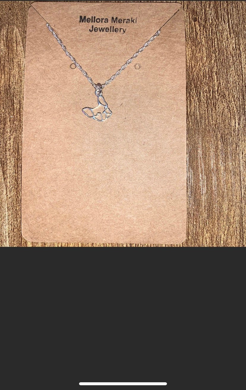 Sterling silver Gary pendant and earrings set