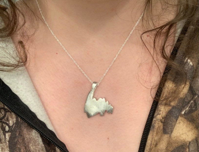 Sterling silver Newfoundland pendant