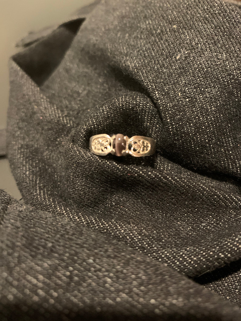 Sterling silver eyes on you ring