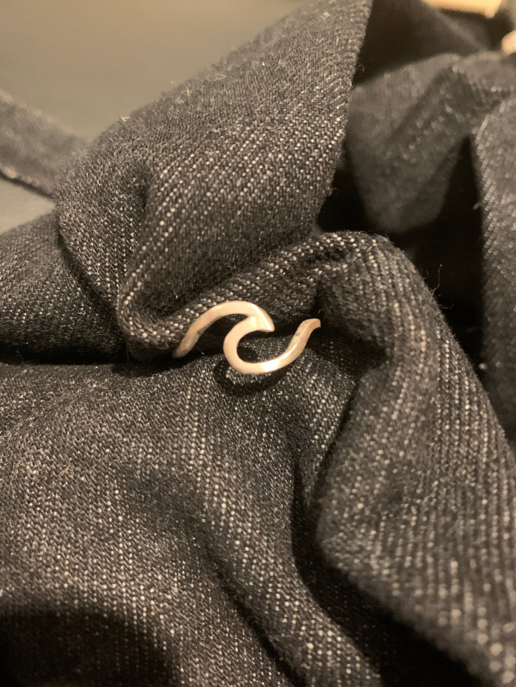 Sterling silver unsettled ring matte