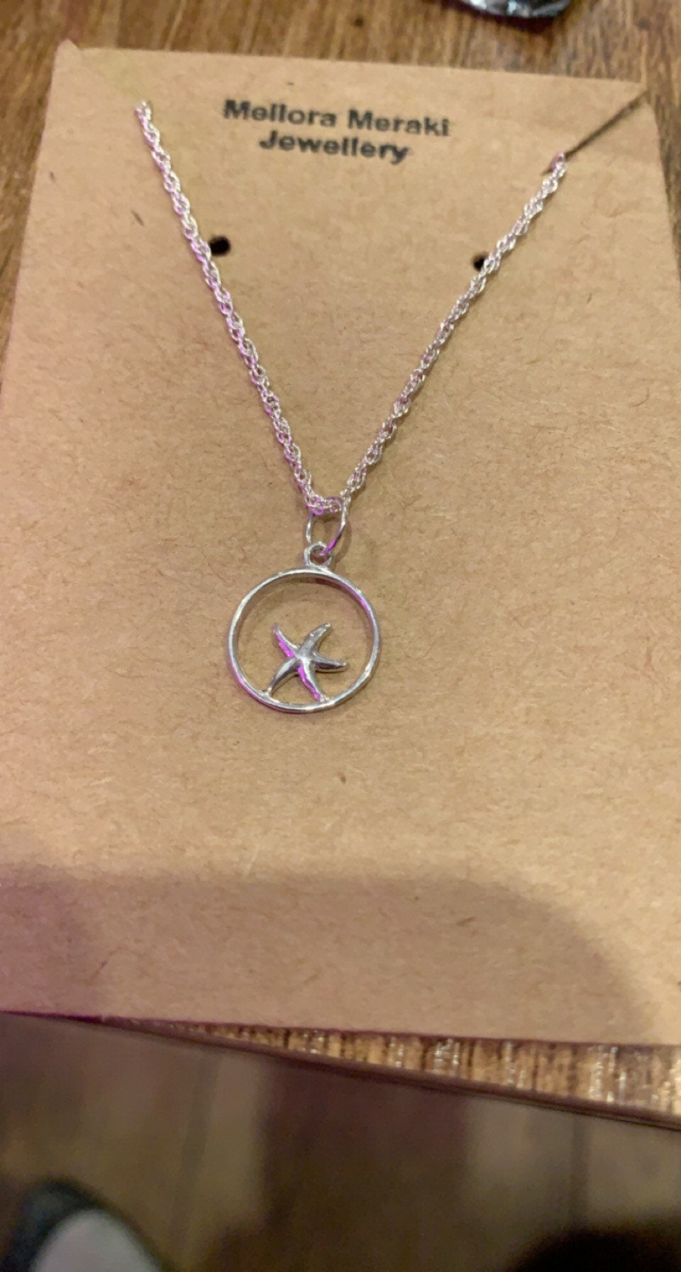 Sterling silver By the sea pendant