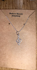 Sterling silver Treble pendant