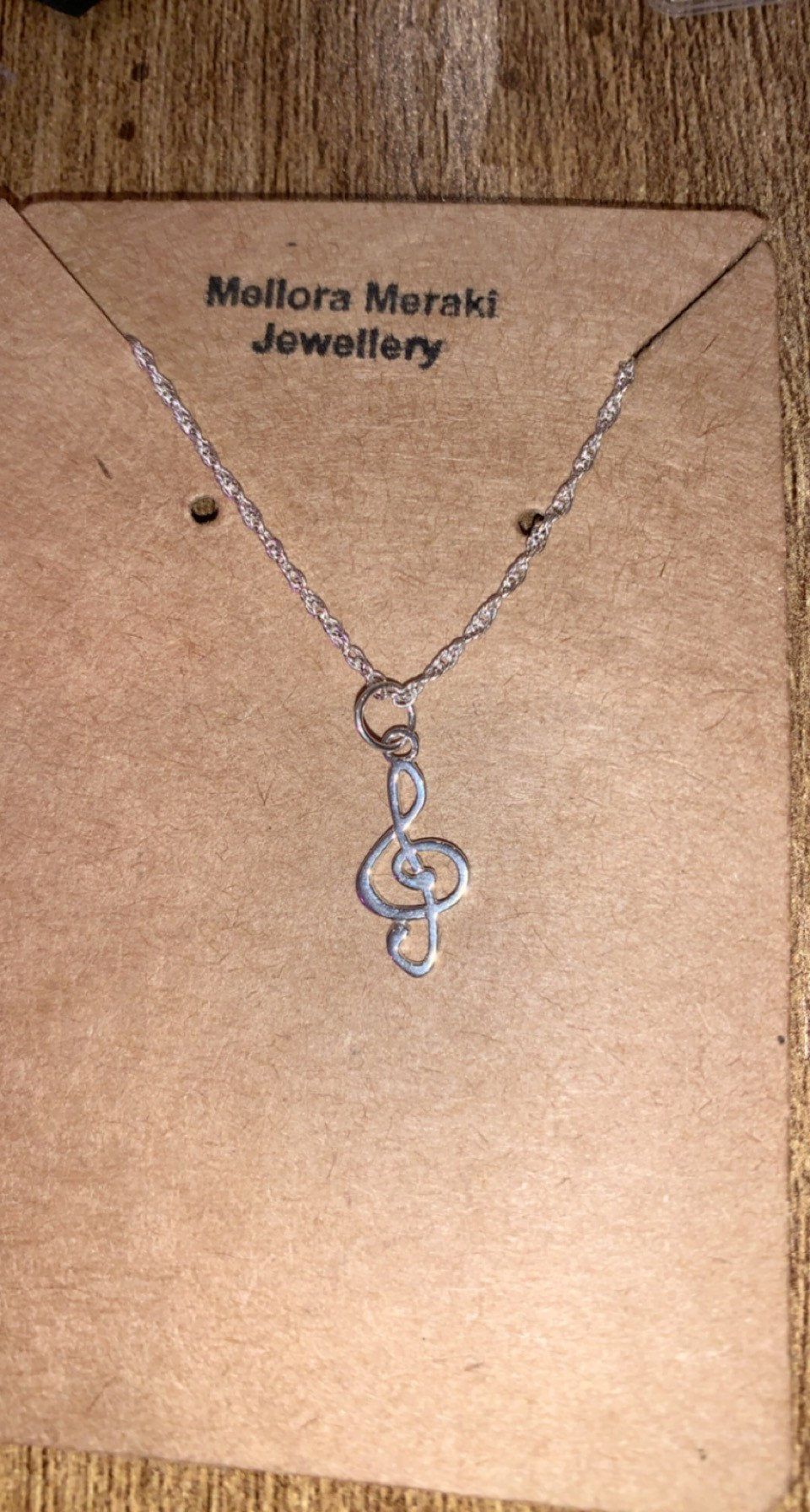 Sterling silver Treble pendant