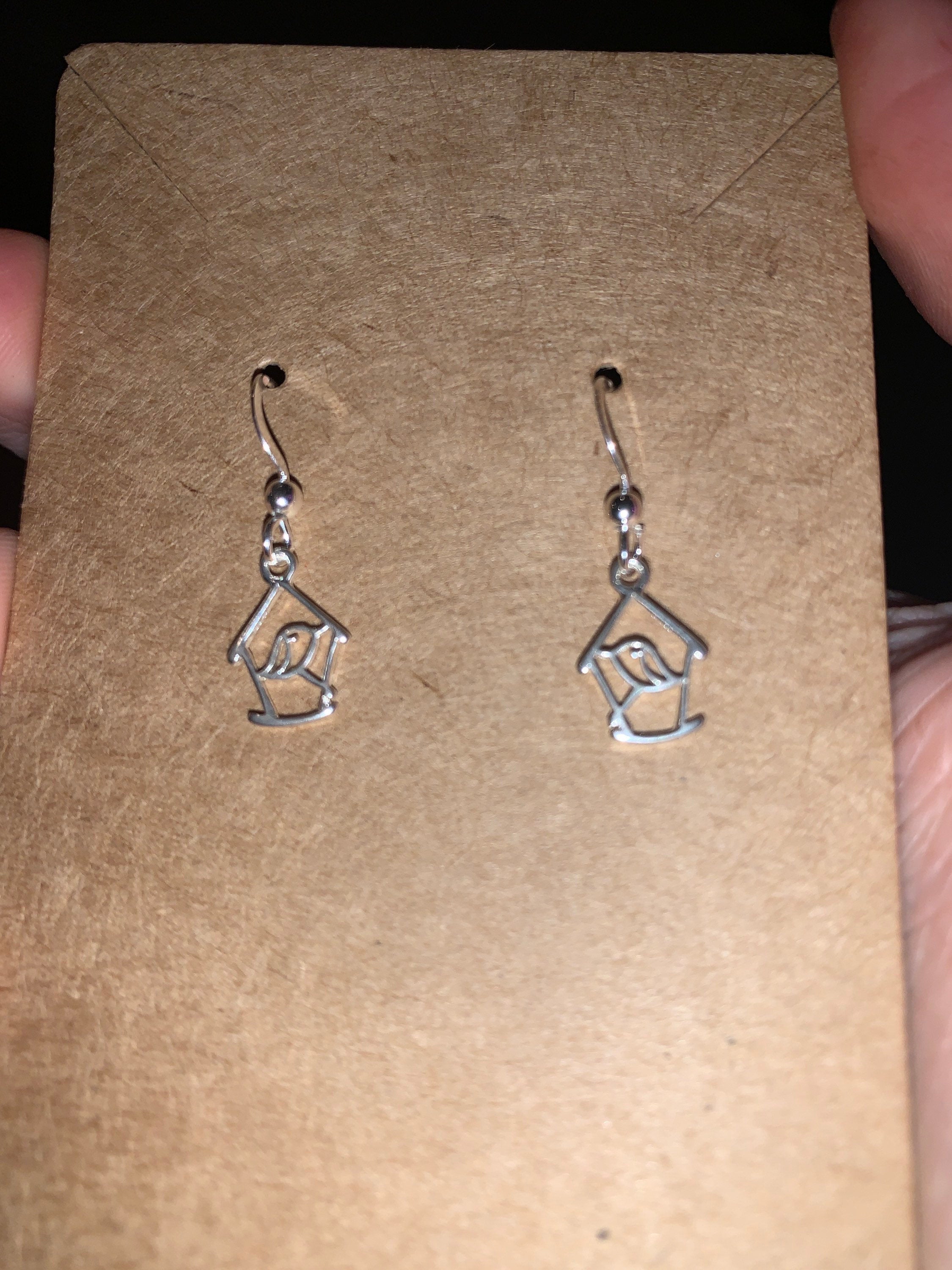 Sterling silver Haus earrings