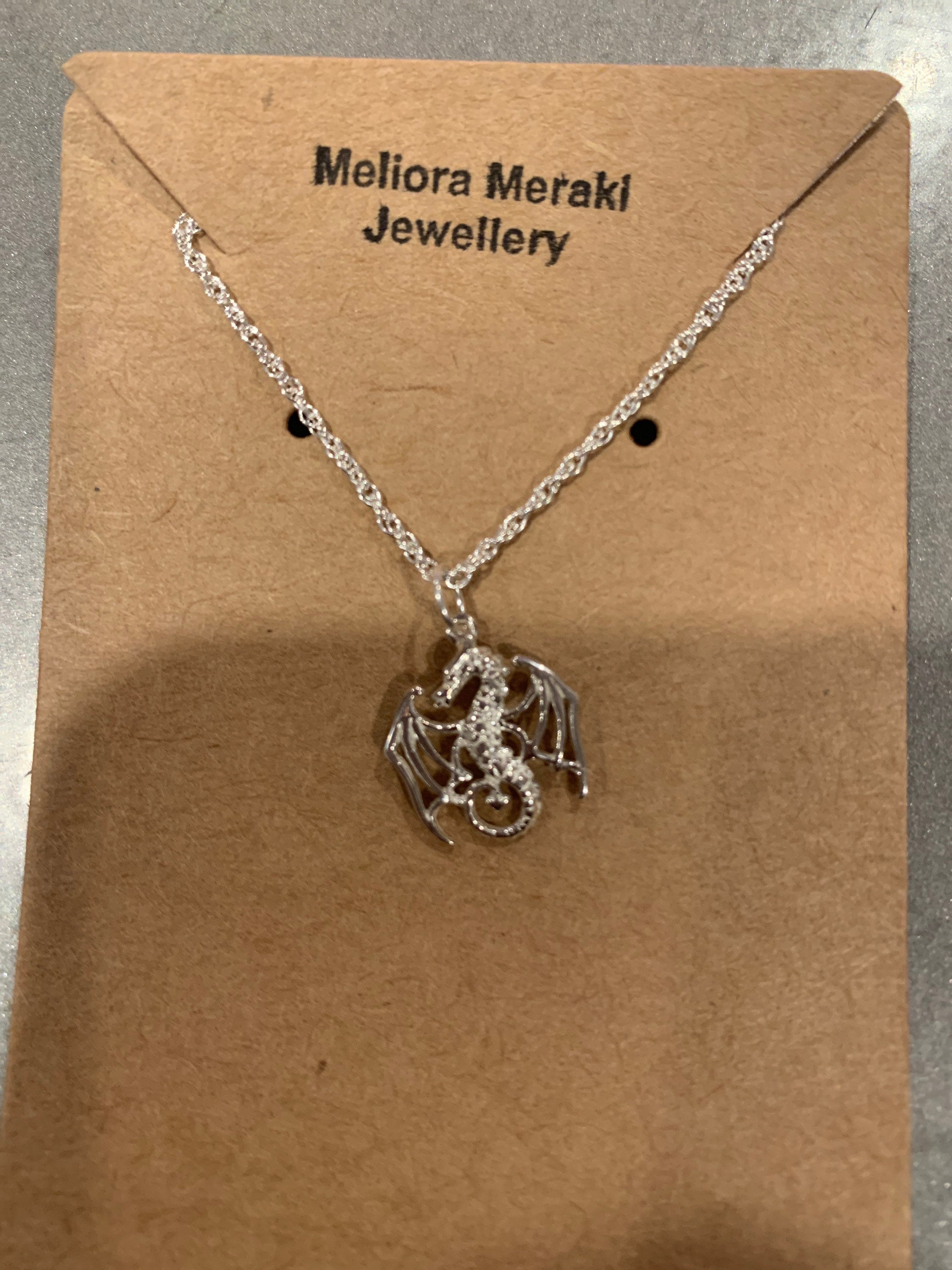 Sterling silver Draco pendant