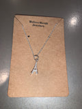 Sterling silver Bonjour pendant