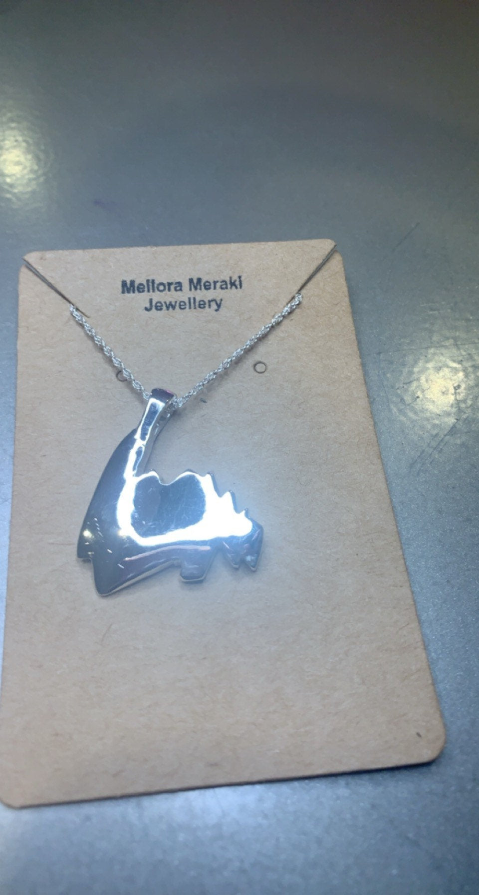 Sterling silver Newfoundland pendant