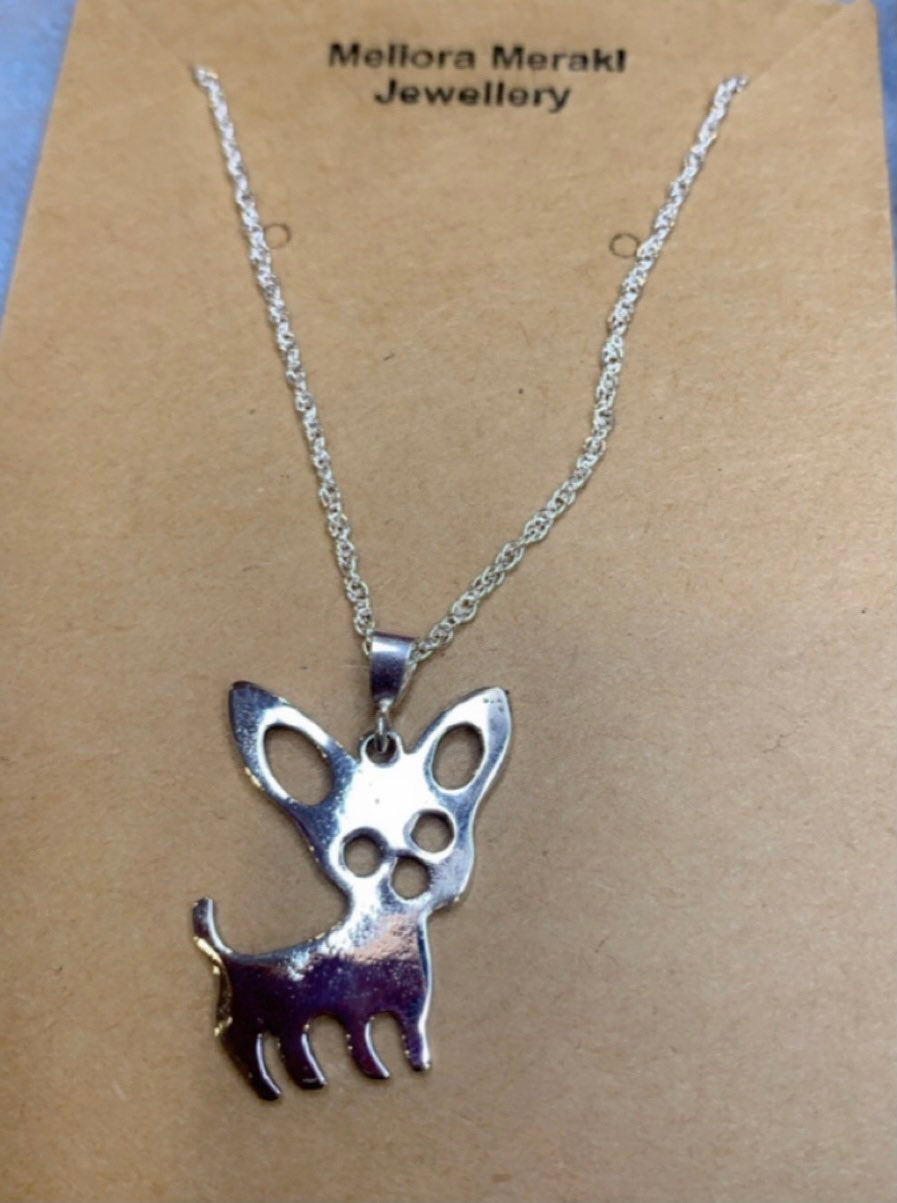 Sterling silver C pendant