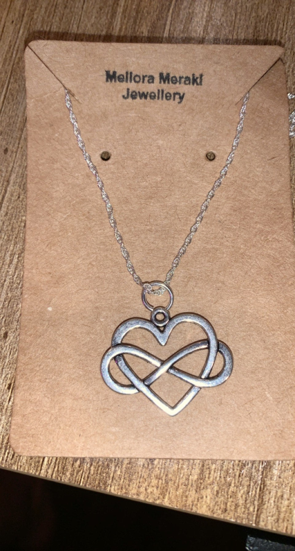 Sterling silver eternal love pendant