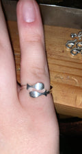 Sterling silver Opposites ring
