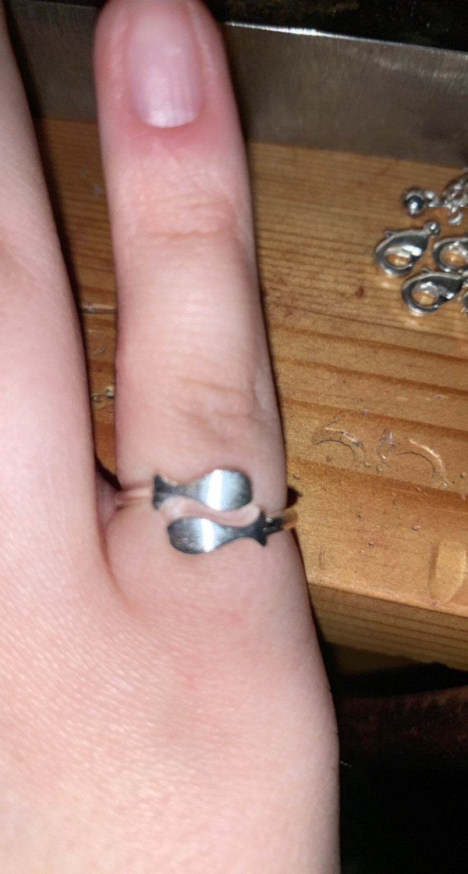Sterling silver Opposites ring