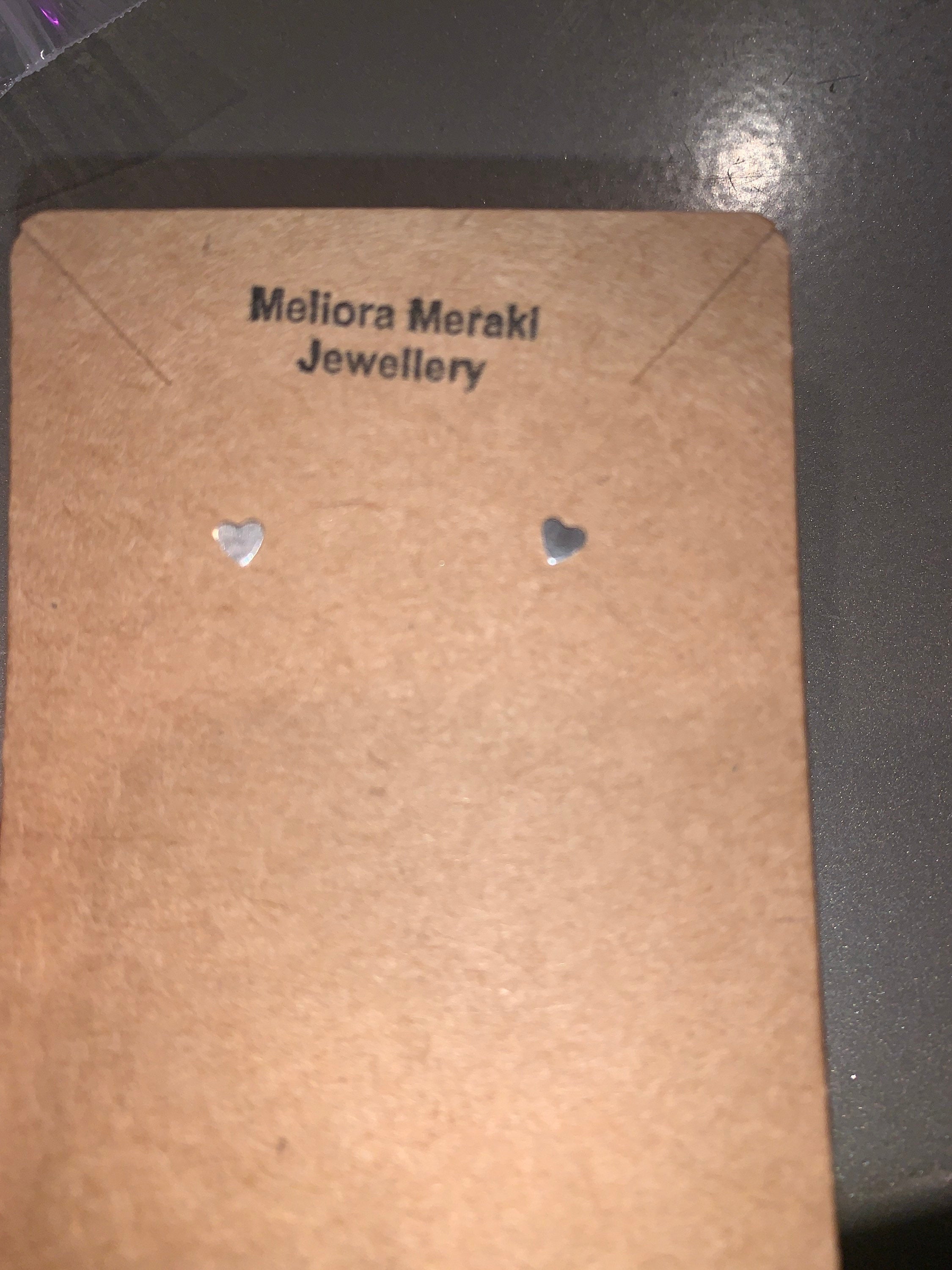 Sterling silver love earrings