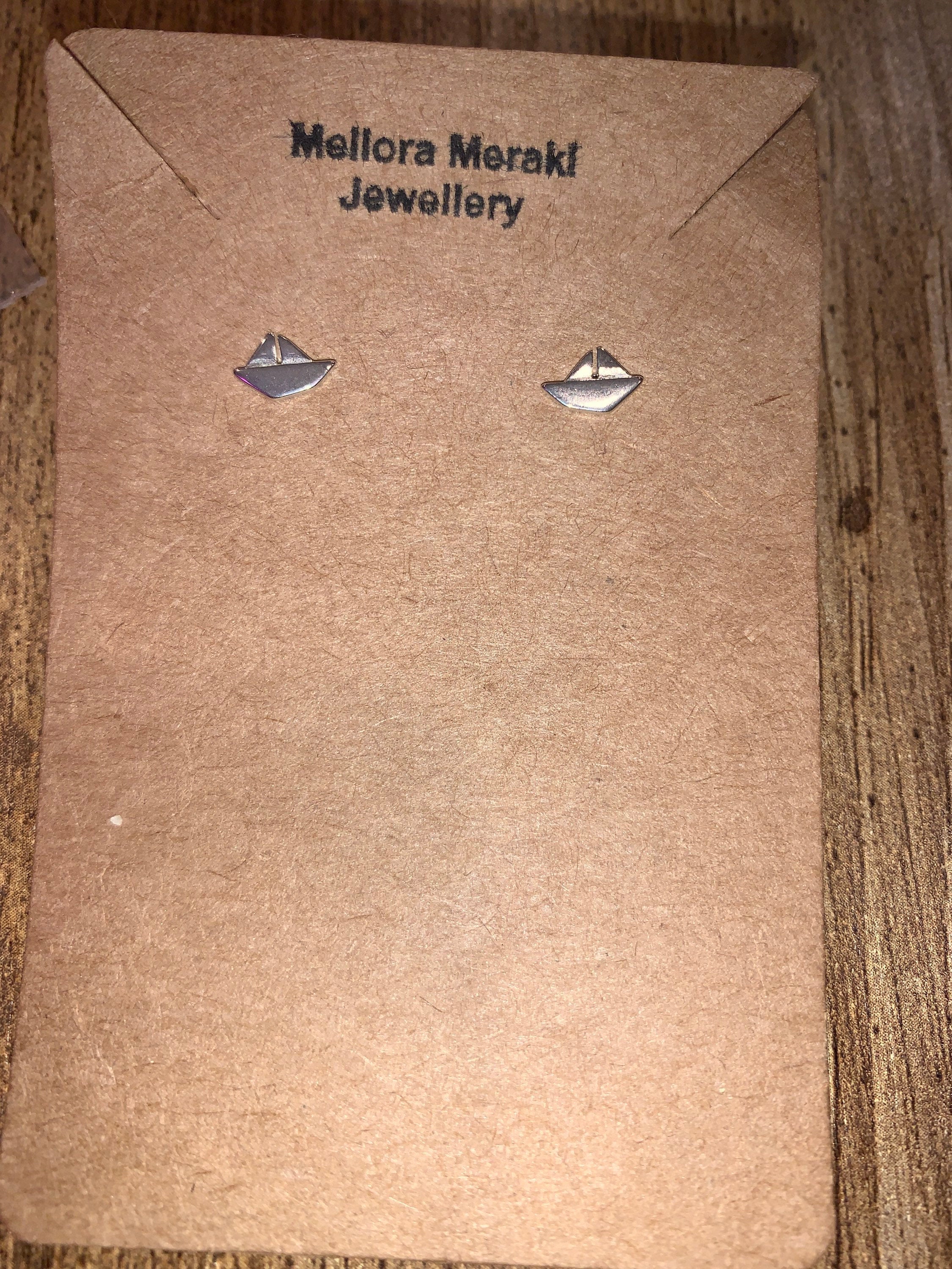 Sterling silver Sail earrings