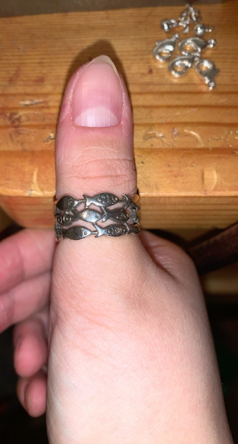 Sterling silver school ring