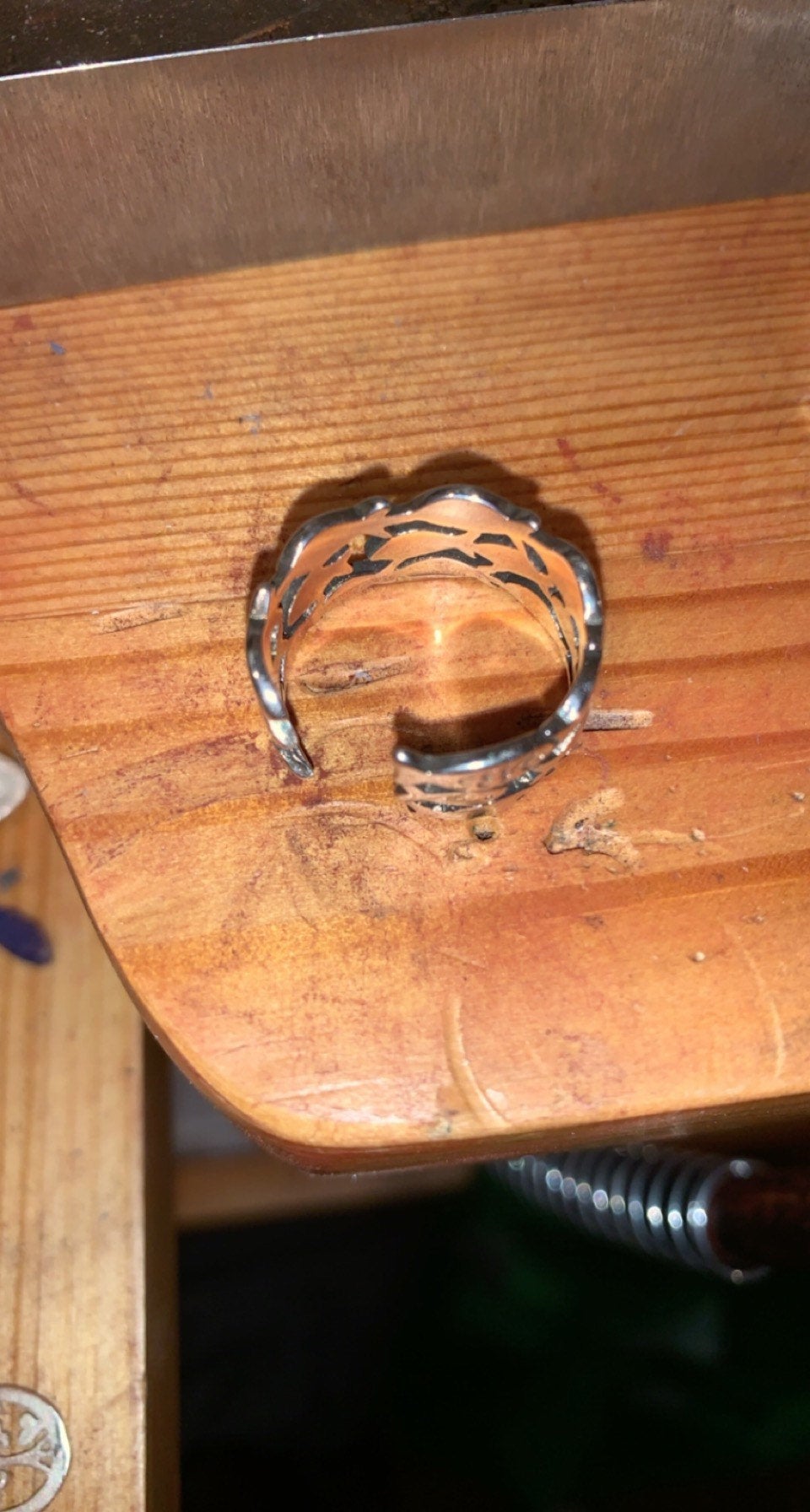 Sterling silver school ring