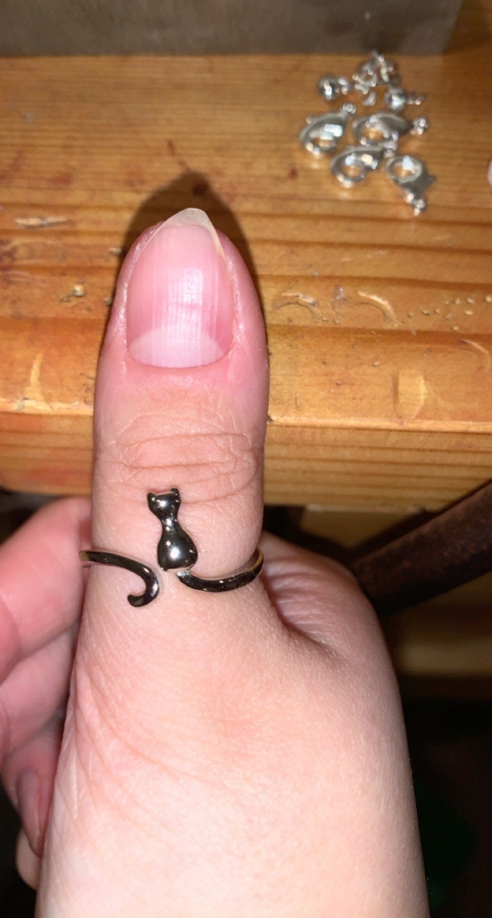Sterling silver Kitty ring